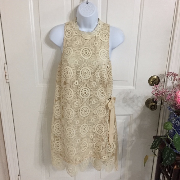 Free People Dresses & Skirts - Free People - Crochet Tunic Dress (size 4)(B1)